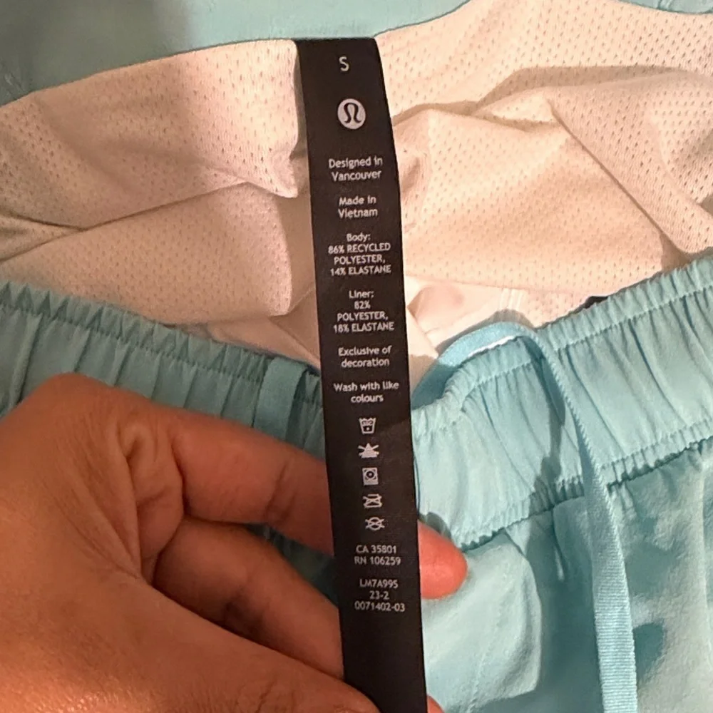 Lululemon Athletica Fast and Free Men’s Lined Shorts Running Athletic Gym